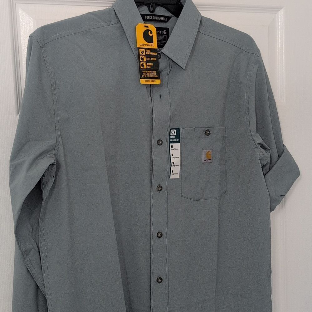 Carhartt Force Sun Defender. Casual Button Down Shirt. NWT. Men's Medium - Picture 2 of 9